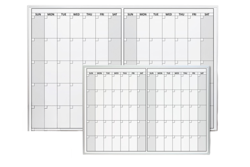 Two Month Dry Erase Calendars